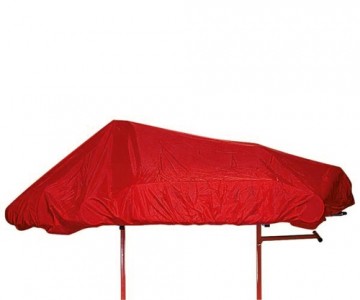 Kartcover blauw/rood/zwart