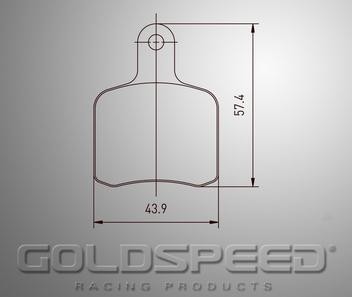 Remblokset Tony kart voor/achter No 427