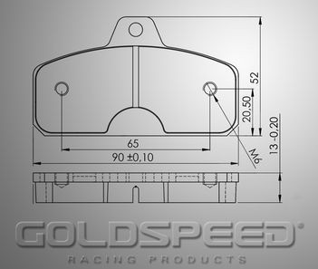 Remblokset Kombikart/Birel 16mm No 484