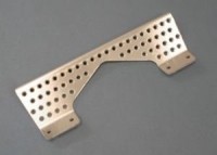 voetensteun uit 1 stuk alluminium zwart