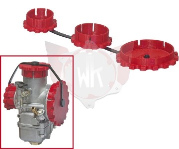 carburateur kappen set rood voor VHSH30