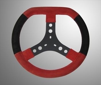 Stuurwiel KG Diesis flat top soft grip rood (320mm)