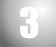 Plakcijfer 3 wit