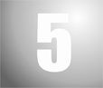 plakcijfer 5 wit