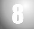 plakcijfer 8 wit