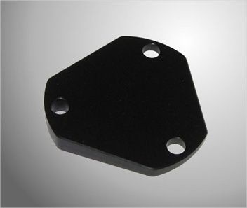 Stuurwiel hoekplaat 5 graden zwart