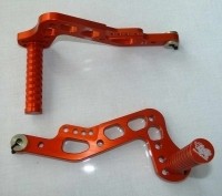 Gaspedaal alluminium goudkleurig