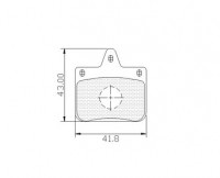 Remblokset voor CRG VEN04 remsysteem (voorrem)