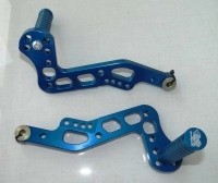 Rempedaal alluminium blauwkleurig