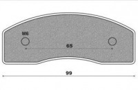 Remblokset Top kart M6 bevestiging(oud model) 