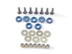 bodemplaat bevestigingset (7 boutjes compleet) in diverse kleuren