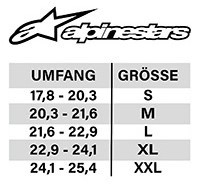 Handschuhe alpinestars grosentabelle2