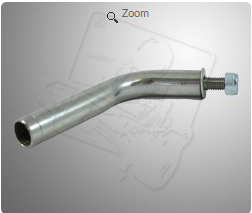 gebogen deel (optie) voor verstelbare stoelsteun