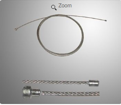 gaskabel met 2 nippels