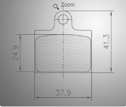 Remblokset EKS/Erpo/Ollie FRM front No 470