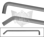 waterslang silicone grijs 115CM met 2 bochten