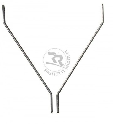 Dubbele bovensteun voor voorspoiler 19cm