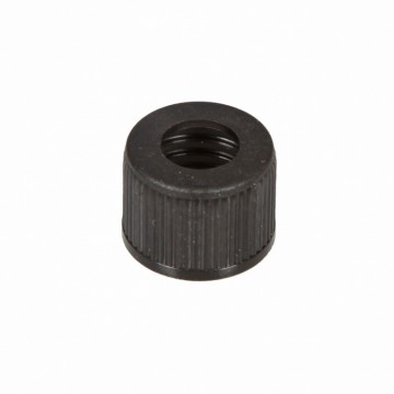 Dop klein voor op brandstoftank (met gat) zwart