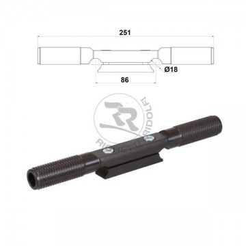 Goldkart voetensteun alluminium zwart