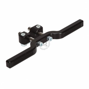 Goldkart voetensteun verstelbaar zwart