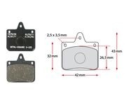 Remblokset CRG VEN06 voorrem zwart