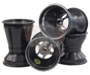 Velgenset AMV alluminium 130/180MM racing (voorvelgen met lagers) in diverse kleuren