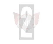 plakcijfer wit met transparante achtergrond