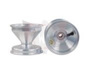 voorvelg met lagers alluminium 115MM standaard