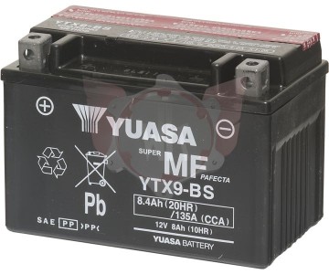 accu 8A Yuasa ytx-9bs voor externe starter 